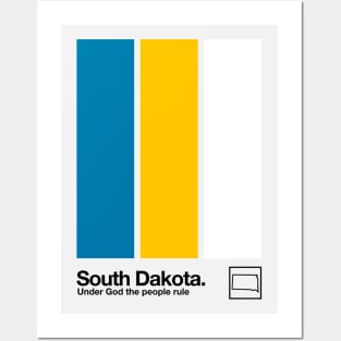 South Dakota Flag // Original Aesthetic Colors Artwork Design Posters and Art